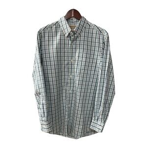 Duluth Trading Company Men’s Wrinkle Fighter Slim Fit Button Down Shirt Size M